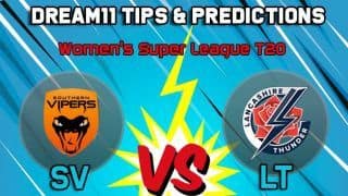 SV vs LT Dream11 Team Southern Vipers vs Lancashire Thunder, Women’s Super League T20– Cricket Prediction Tips For Today’s match at Hove